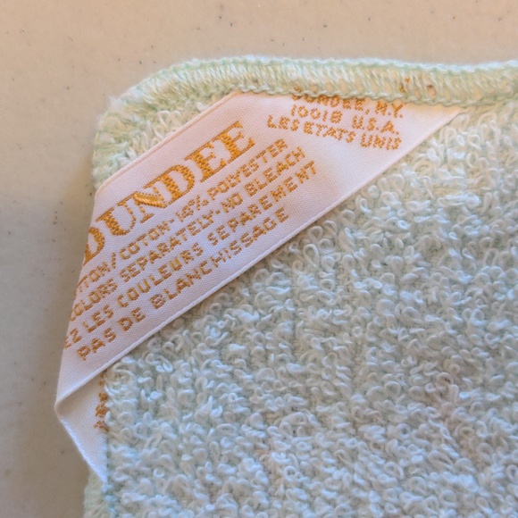 Dundee Vintage Floral Print Cotton Blend Towel Lot 2 Washcloths 2 Hand Towels - Picture 8 of 12